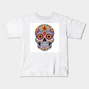 Day of the Dead Sugar Skull 14 Kids T-Shirt